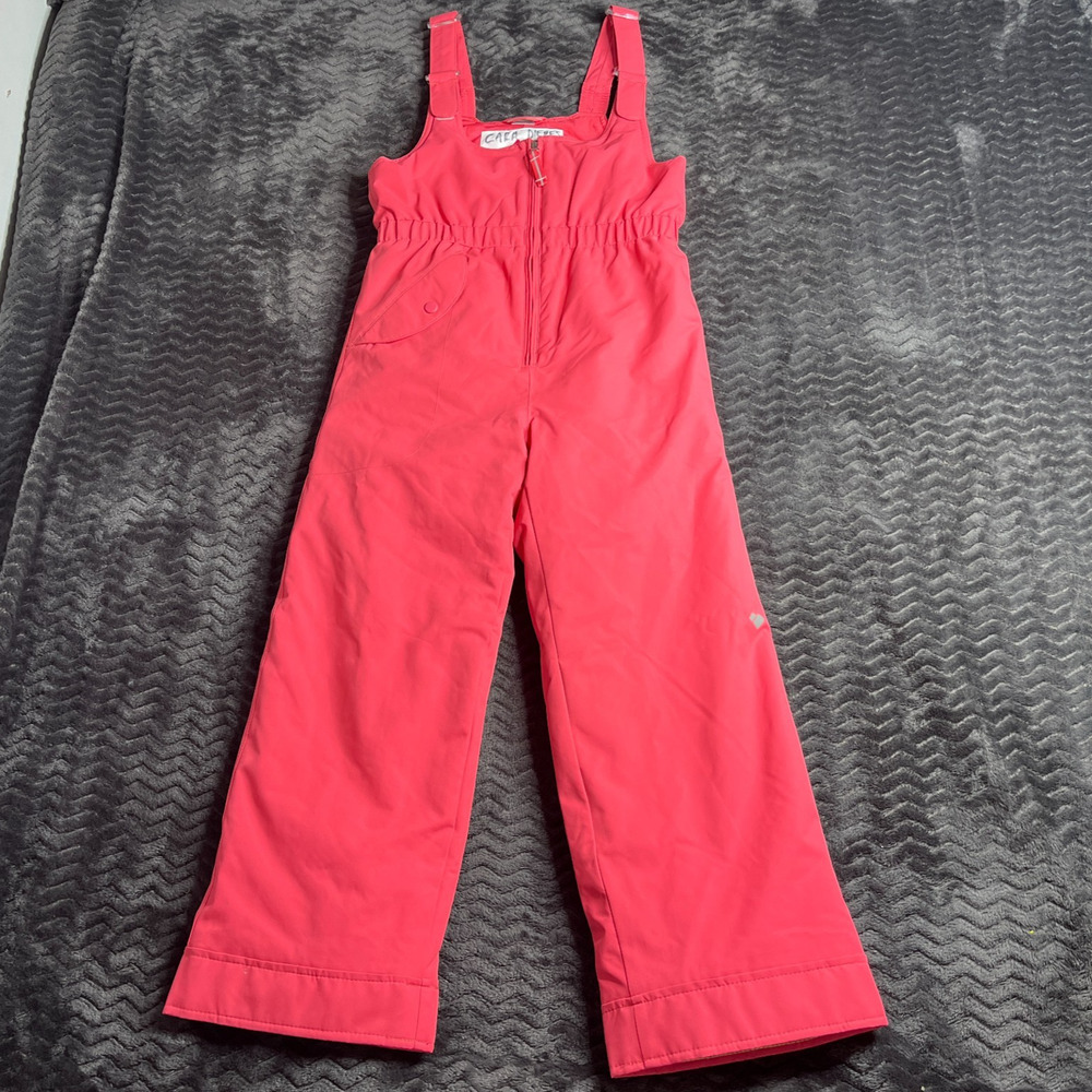 Obermeyer Snoverall Pant Kids Snow Bib Ski Pants iGrow Pink Size 7 Girls